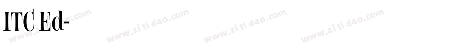 ITC Ed字体转换